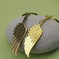 Zinc Alloy Minimal Feather Pendant Keychain Bag Charm Gift view 4