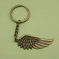 Zinc Alloy Minimal Feather Pendant Keychain Bag Charm Gift view 6