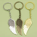 Zinc Alloy Minimal Feather Pendant Keychain Bag Charm Gift view 1