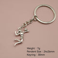 Metal Volleyball Shape Keychain For Bag Charm Gift view 2
