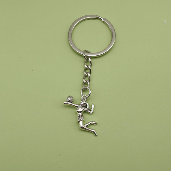 Metal Volleyball Shape Keychain For Bag Charm Gift