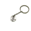 Metal Round Letter Keychain Bag Charm Gift Key Ring view 5