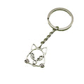 Metal Hollow Cat Keychain Bag Charm Gift For Women view 5