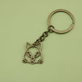 Metal Hollow Cat Keychain Bag Charm Gift For Women view 6