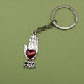 Metal Hand Palm Keychain For Bag Charm Gift view 6