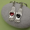 Metal Hand Palm Keychain For Bag Charm Gift view 4