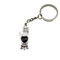 Metal Hand Palm Keychain For Bag Charm Gift view 5