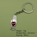 Metal Hand Palm Keychain For Bag Charm Gift view 2