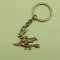 Zinc Alloy Witch Broom Keychain Bag Charm Gift view 6