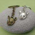 Metal Rhinoceros Keychain Bag Charm view 4