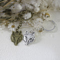 Metal Minimalist Fox Keychain Bag Charm Gift Accessory view 3