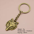 Metal Minimalist Fox Keychain Bag Charm Gift Accessory view 2