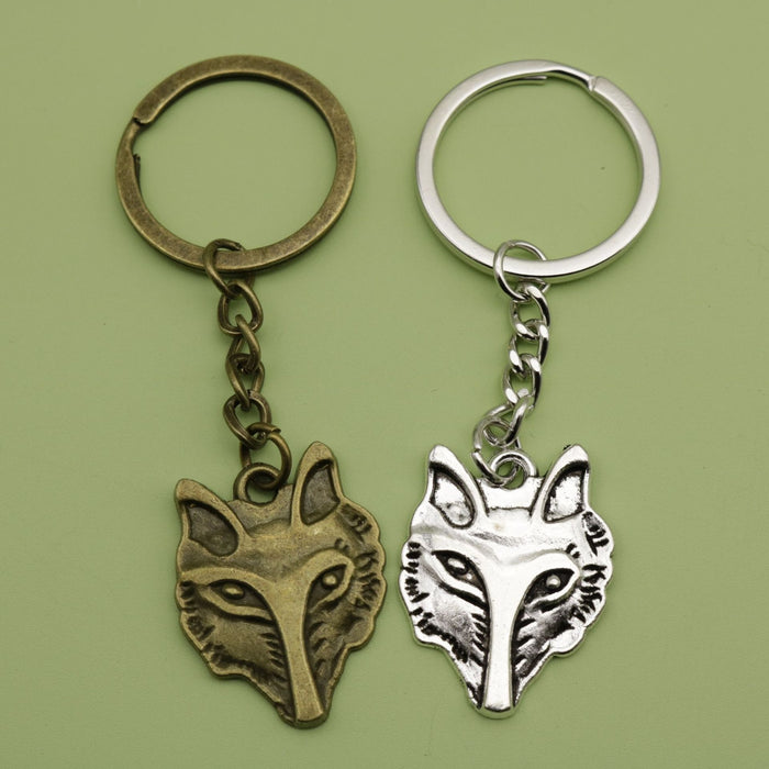 Metal Minimalist Fox Keychain Bag Charm Gift Accessory