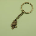 Metal Owl Keychain Bag Charm view 6