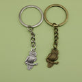 Metal Owl Keychain Bag Charm view 1