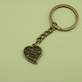 Zinc Alloy Heart Keychain Key Ring Bag Charm Gift view 6