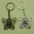 Zinc Alloy Butterfly Shape Keychain Bag Charm Gift view 1