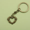 Zinc Alloy Minimalist Heart Keychain Bag Charm Gift (5062) view 6