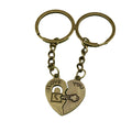 Zinc Alloy Heart Couple Keychain Romantic Bag Charm view 5