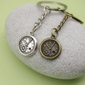Zinc Alloy Simple Clock Keychain Vintage Key Ring Gift view 4