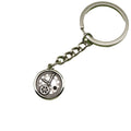 Zinc Alloy Simple Clock Keychain Vintage Key Ring Gift view 5