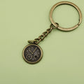 Zinc Alloy Simple Clock Keychain Vintage Key Ring Gift view 6