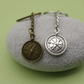 Zinc Alloy Compass Keychain Travel Gift Key Ring view 4