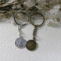 Zinc Alloy Compass Keychain Travel Gift Key Ring view 3