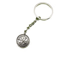 Zinc Alloy Compass Keychain Travel Gift Key Ring view 5