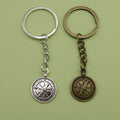 Zinc Alloy Compass Keychain Travel Gift Key Ring view 1