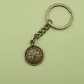 Zinc Alloy Compass Keychain Travel Gift Key Ring view 6