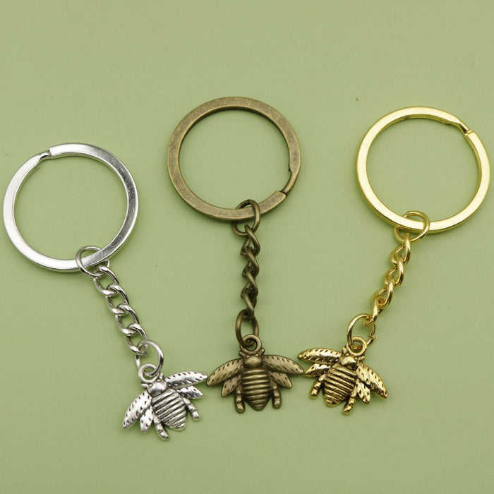 Zinc Alloy Bee Keychain Cute Bag Charm Gift