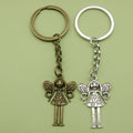 Zinc Alloy Minimalist Angel Girl Keychain For Bag Charm Gift view 1