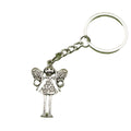 Zinc Alloy Minimalist Angel Girl Keychain For Bag Charm Gift view 5