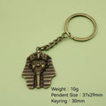 Metal Pharaoh Keychain Bag Charm for Keys and Gifts view 2