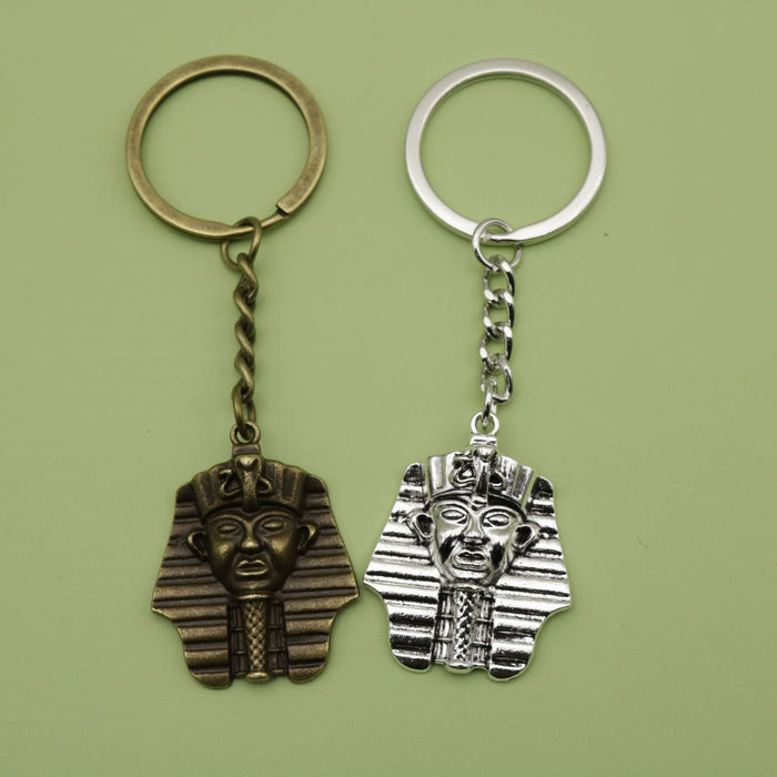 Metal Pharaoh Keychain Bag Charm for Keys and Gifts