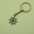 Metal Ship Wheel Keychain Key Ring Gift view 6