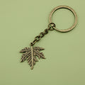Metal Simple Leaf Keychain Elegant Bag Charm Gift view 6