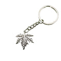 Metal Simple Leaf Keychain Elegant Bag Charm Gift view 5