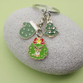 Zinc Alloy Simple Christmas Keychain Holiday Gift Key Ring view 4