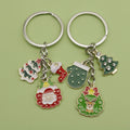 Zinc Alloy Simple Christmas Keychain Holiday Gift Key Ring view 1