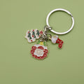 Zinc Alloy Simple Christmas Keychain Holiday Gift Key Ring view 6