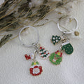 Zinc Alloy Simple Christmas Keychain Holiday Gift Key Ring view 2
