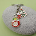 Zinc Alloy Simple Christmas Keychain Holiday Gift Key Ring view 3