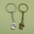 Metal Simple Horse Head Keychain Bag Charm Gift – Antique Copper view 1