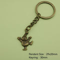 Metal Minimal Snowman Keychain Bag Charm Wholesale Gift view 2