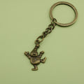 Metal Minimal Snowman Keychain Bag Charm Wholesale Gift view 6