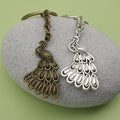 Metal Phoenix Keychain Bag Charm view 4