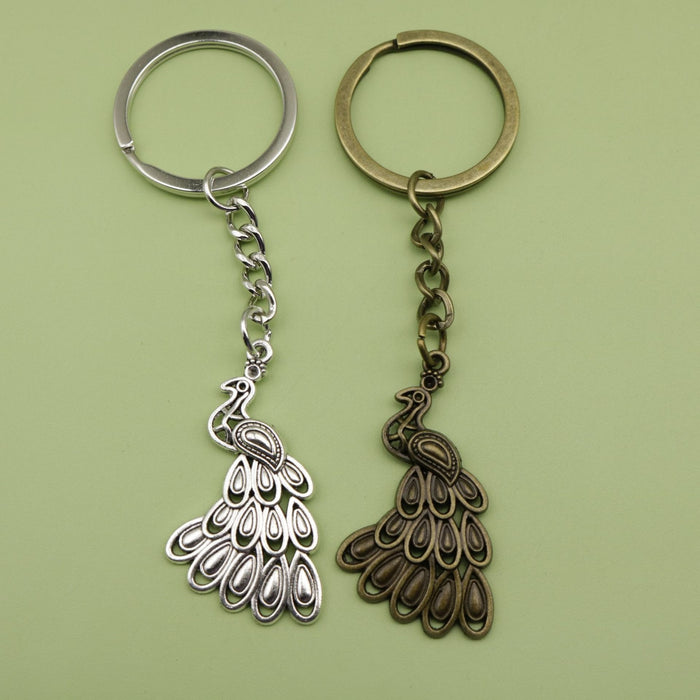 Metal Phoenix Keychain Bag Charm