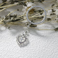 Metal Heart Cross Keychain Religious Bag Charm Key Ring view 3